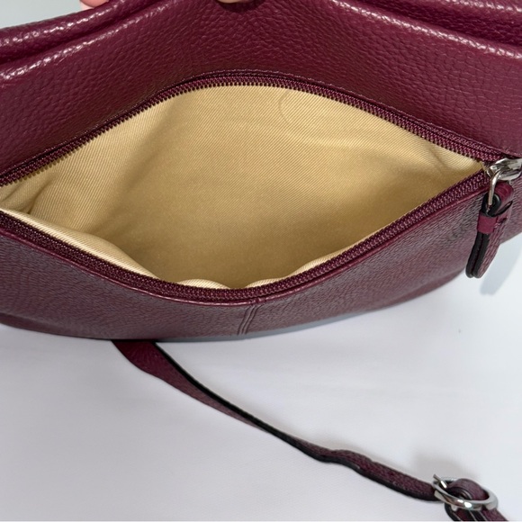 Corder London Elegant Burgundy Crossbody Bag Real Leather like new! - Picture 15 of 16